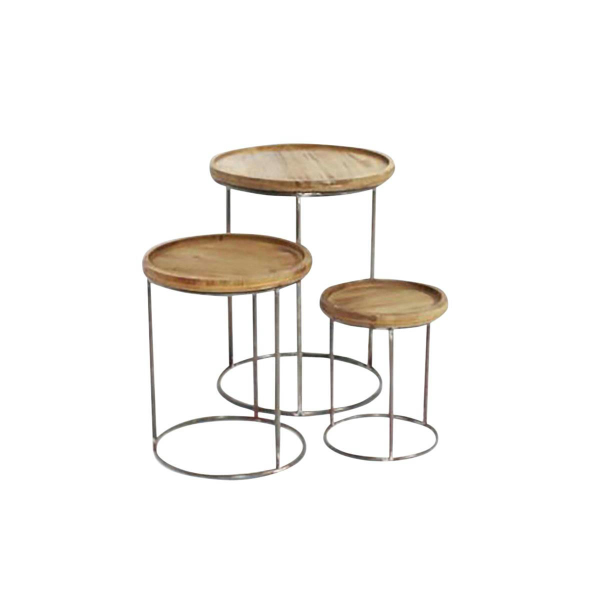 SHADE - Table basse en bois marron 38.5 cm