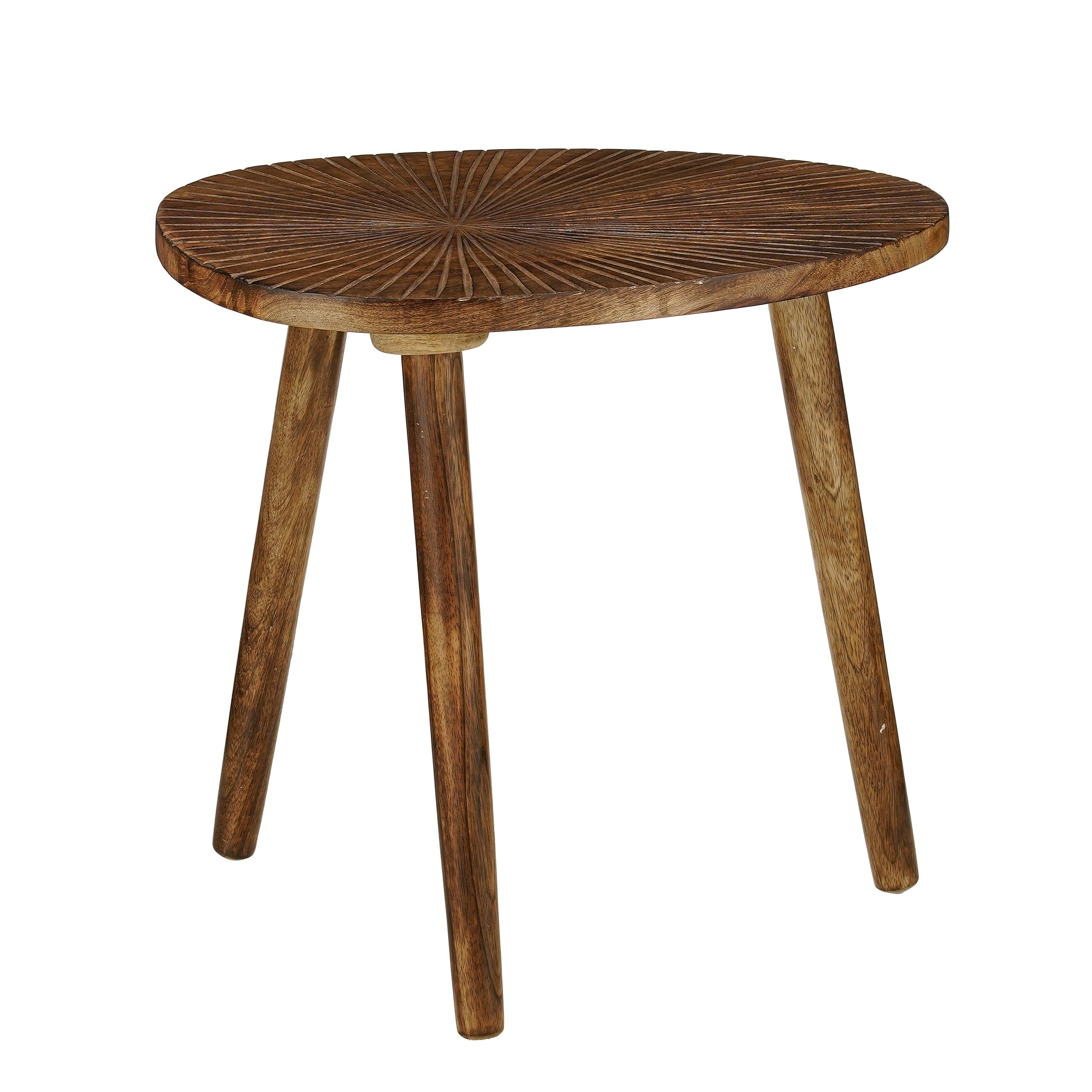 Mica Decorations Pomante Bijzettafel - Tafeltje - Koffietafel van Mangohout - Handig als Plantentafel of Plantenstandaard - Klein Salontafeltje - 50 x