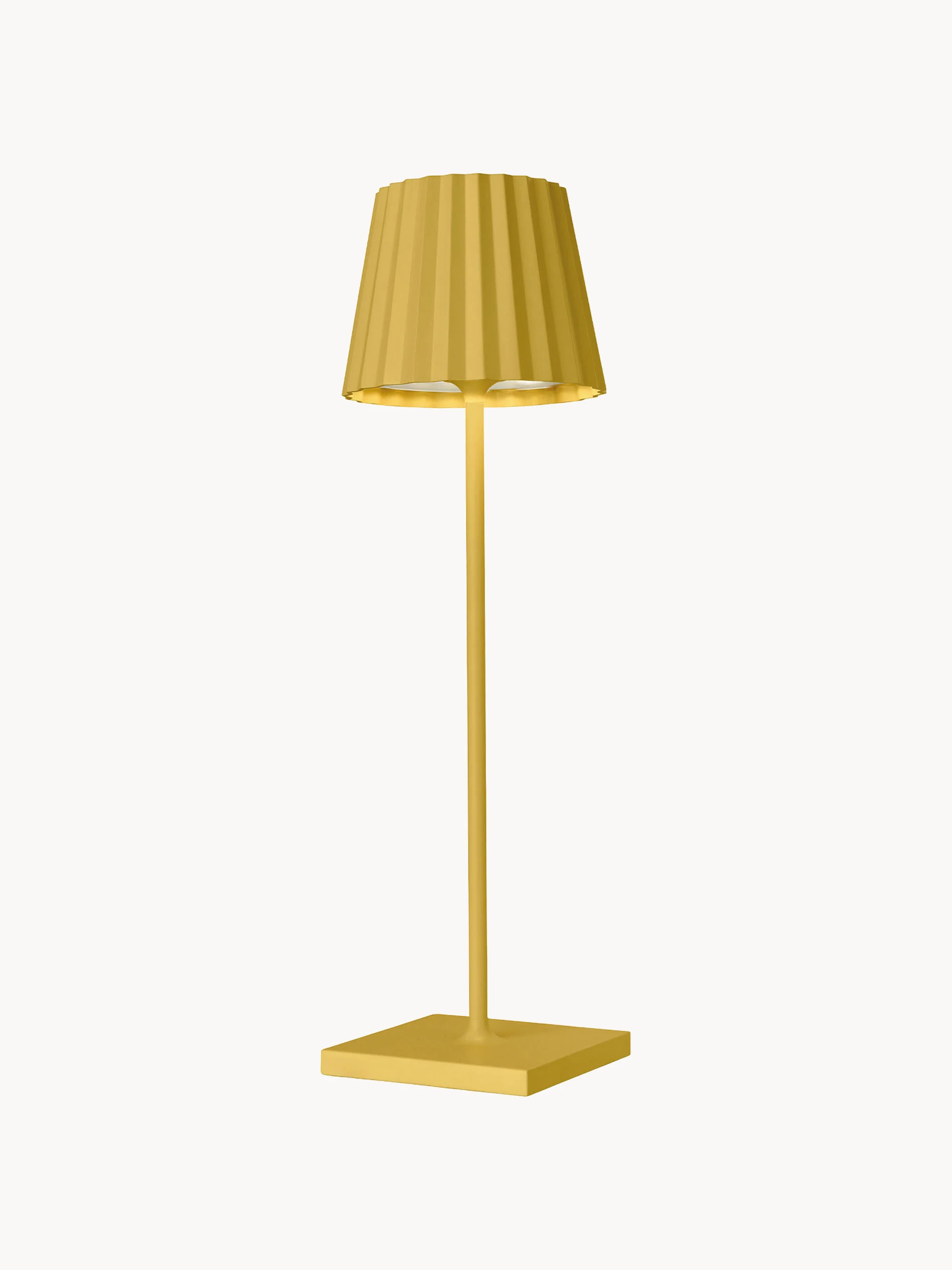 Mobile LED-Außentischlampe Troll RC, dimmbar