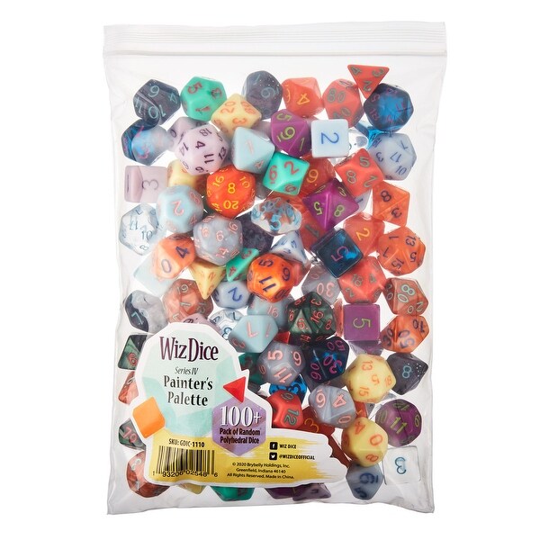 Random 100 Dice, Series 4 - Multi - 7x5x2 in.