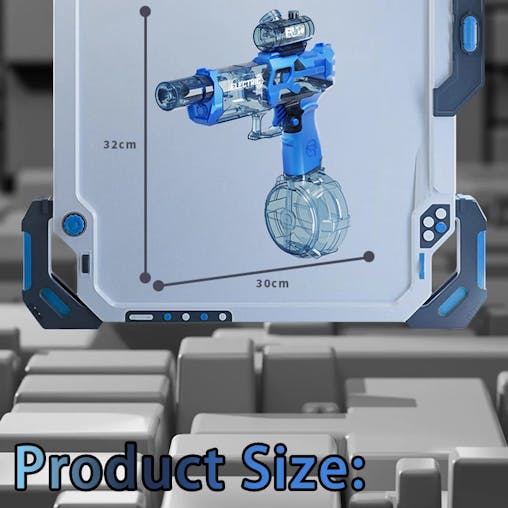 NNEOBA Fire Rat Electric Water Pistol with Cool Lights