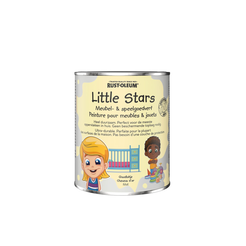 Peinture pour meubles et jouets Little Stars cheveux d'or mate 0,75 L RUST-OLEUM