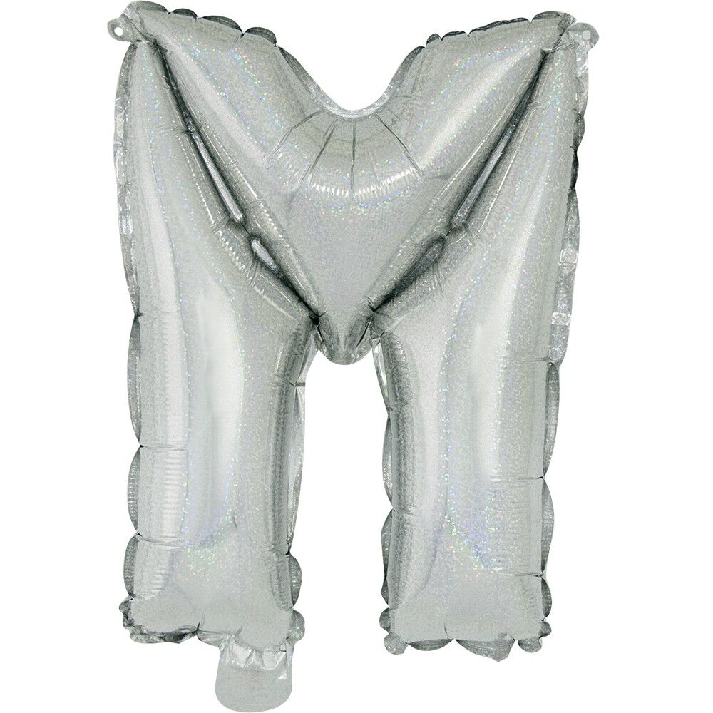 Ballon lettre M en aluminium