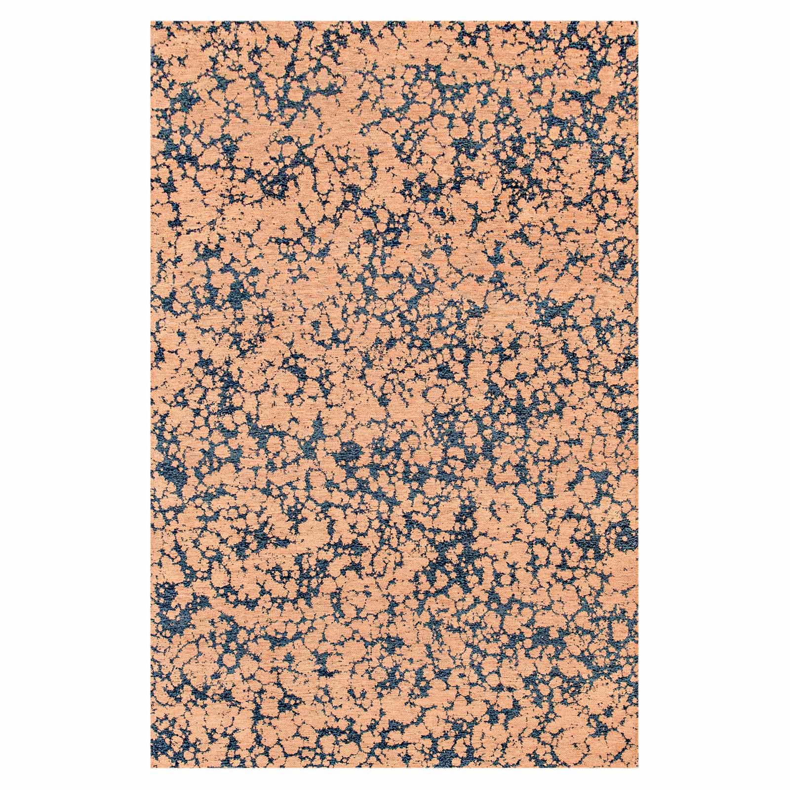 Lola&Moi vloerkleed Indian Blue - goud - 170x240cm