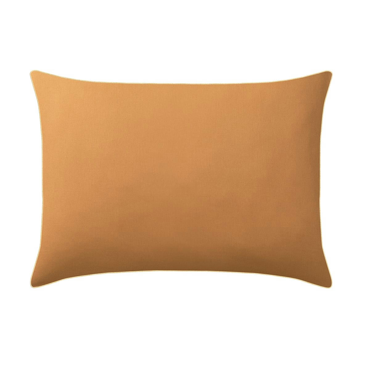 BONS JOURS ETINCELLE - Taie d'oreiller bicolore en coton jaune 50x70