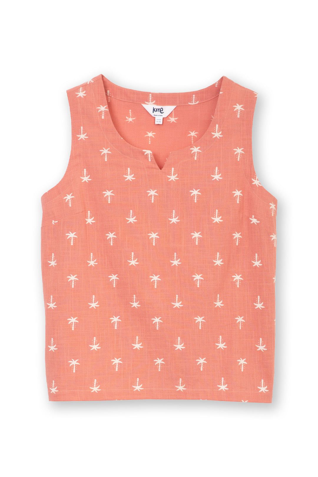 Kite Almer Sleeveless Slub Weave Top Coco Palm
