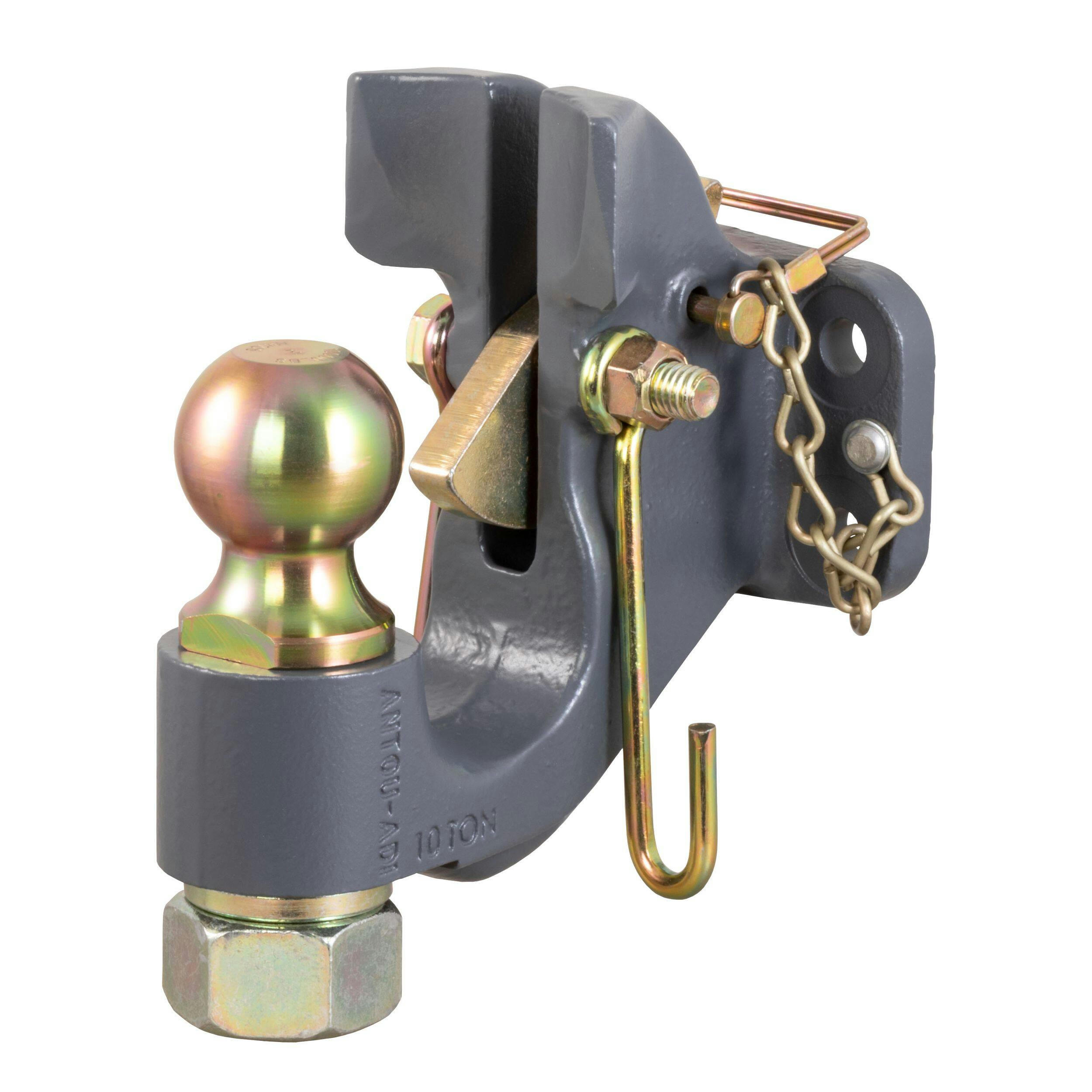 CURT SecureLatch Ball & Pintle Hitch (2-in Ball, 20,000-lb)