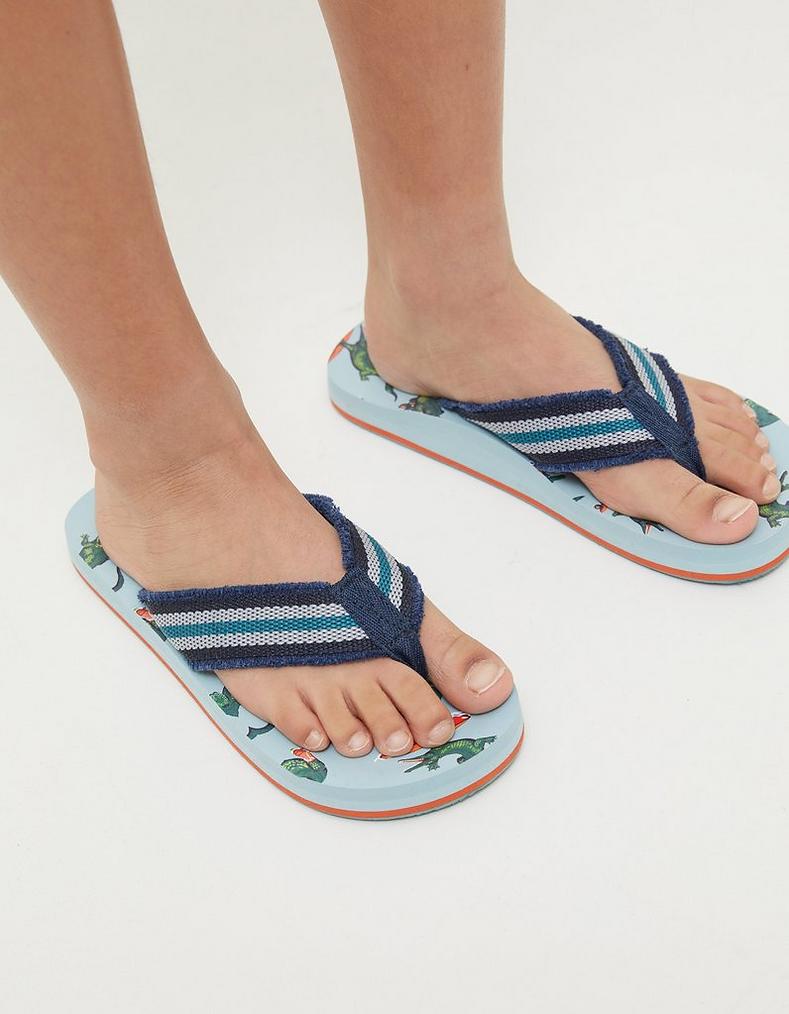 Carter Crocodile Flip Flops