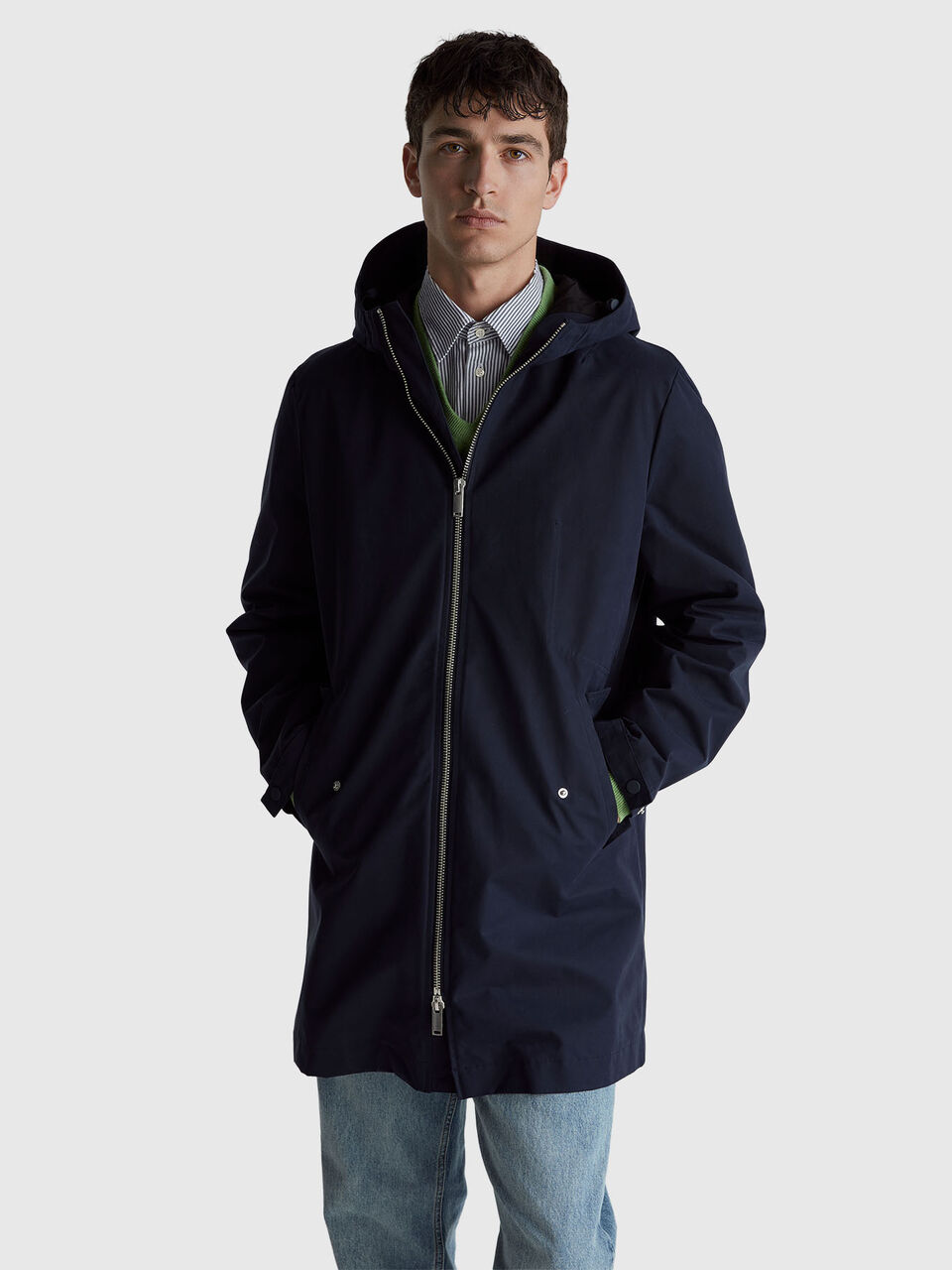 Cotton blend parka