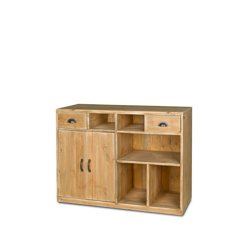 - Comptoir de magasin 2 portes 2 tiroirs bois massif