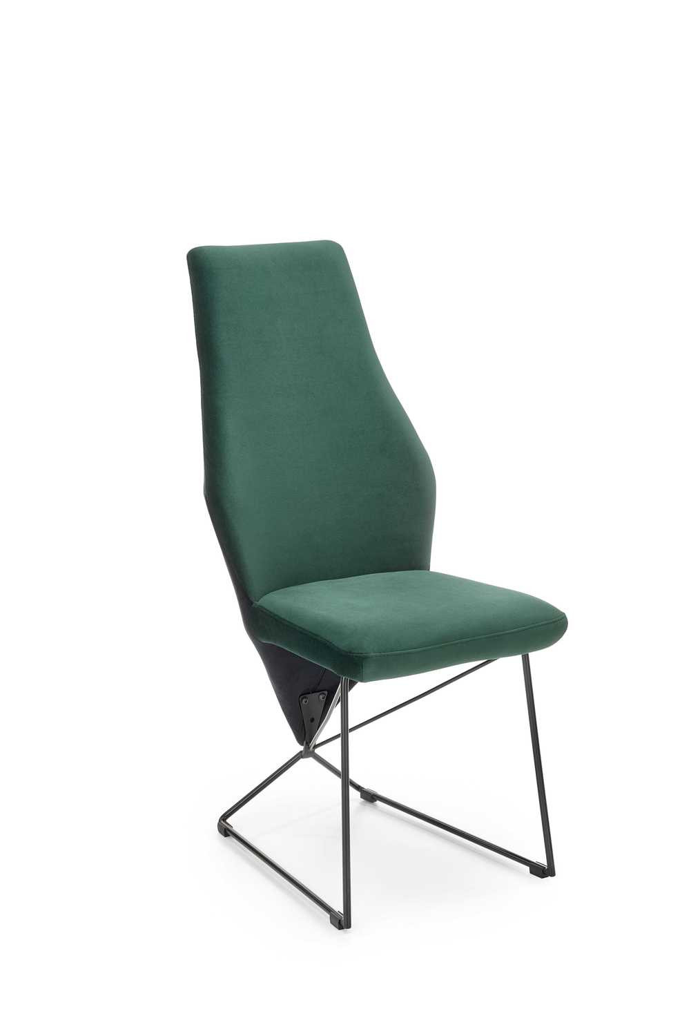 Krzesło K485 VELVET ciemnozielone