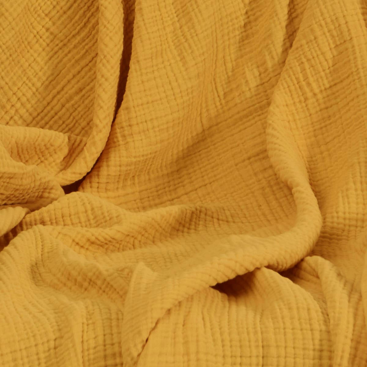 LOFT - Plaid en gaze de coton  miel 130x170 cm