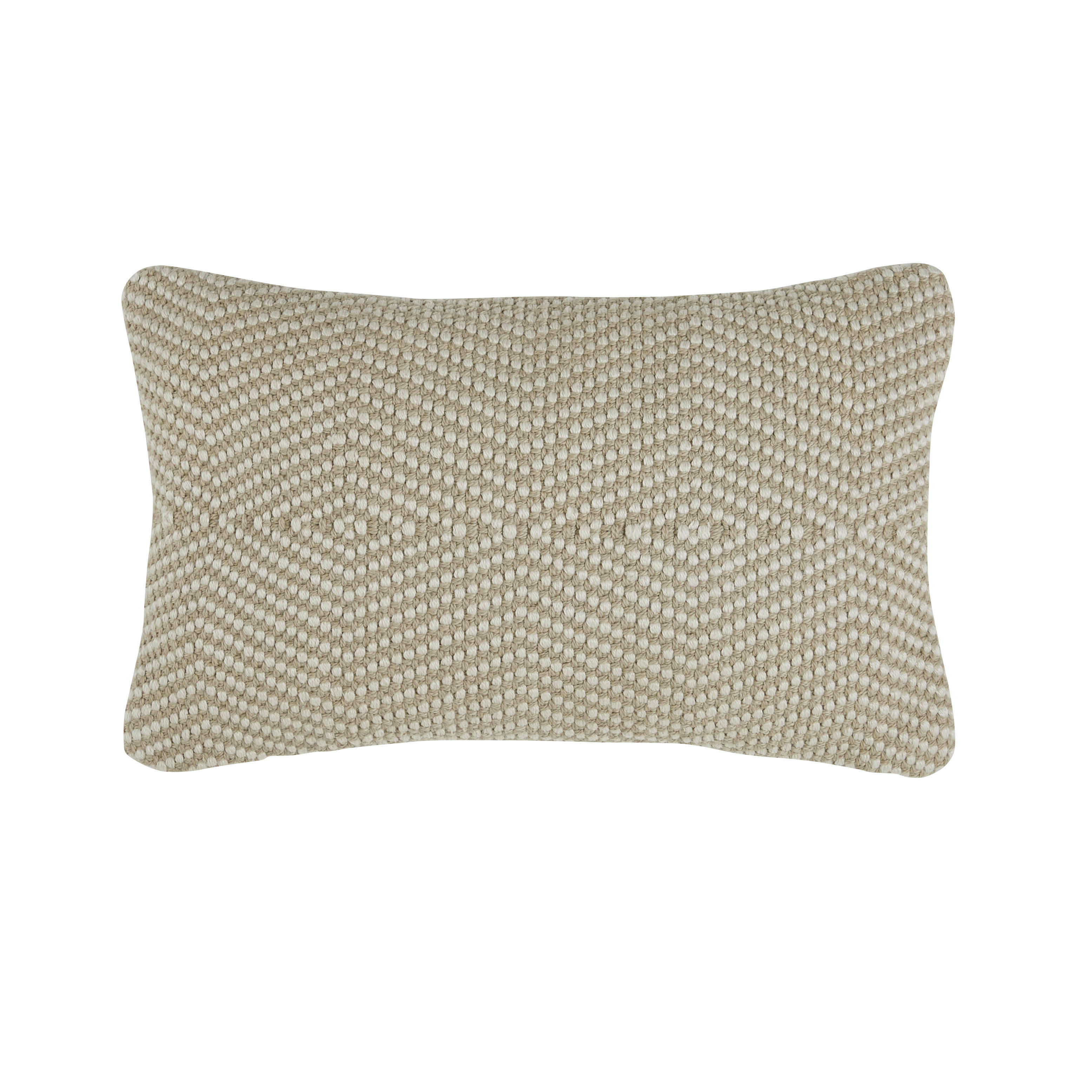 ARAS - Coussin tissé beige 50x30