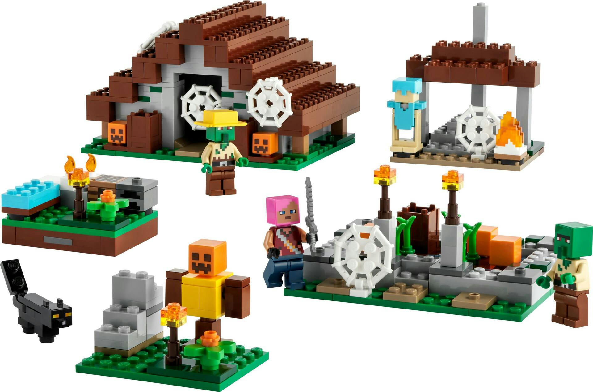LEGO® 21190 Minecraft The Abandoned Village Set, Ages 8+