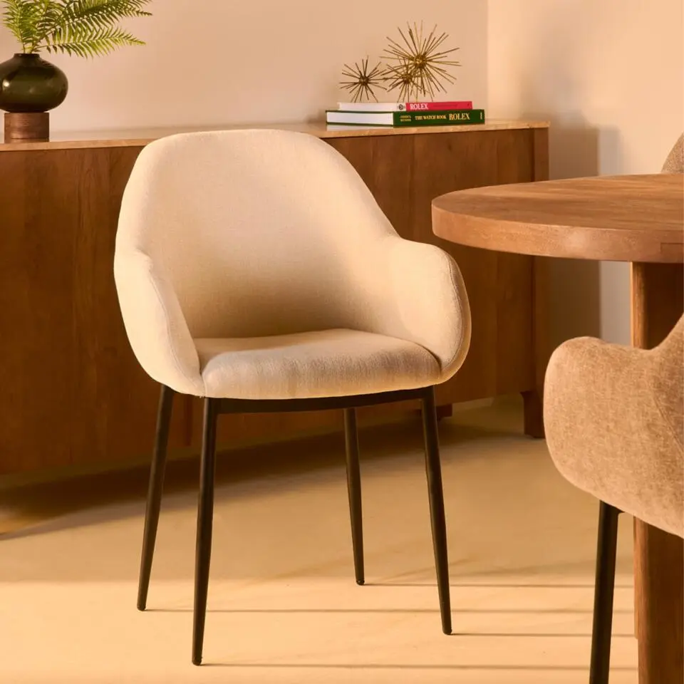 2x Eetkamerstoel Zara - Ecru