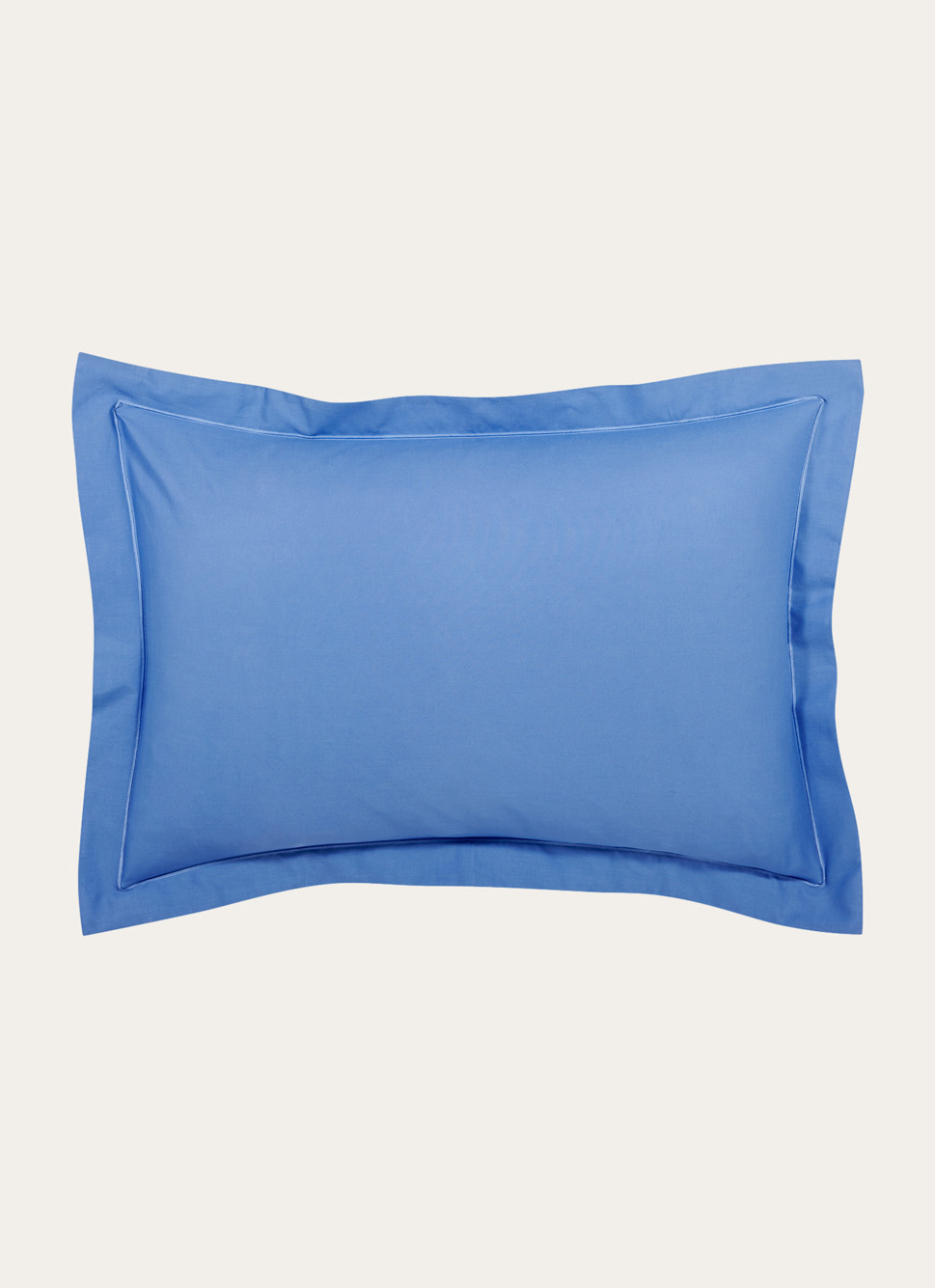 TAIE D'OREILLER UNIE EN COTON ROSE CLAIR