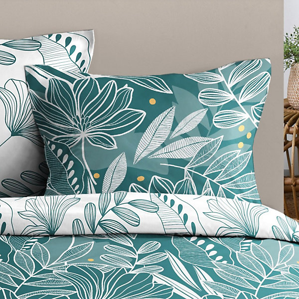 Housse de couette 240x220 DOUALA   2 taies coton 57 fils