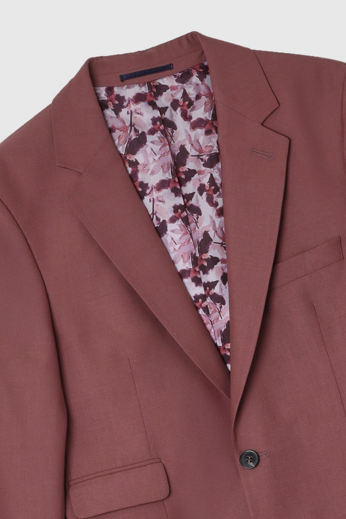 Burton Dark Pink Slim Fit Suit Jacket