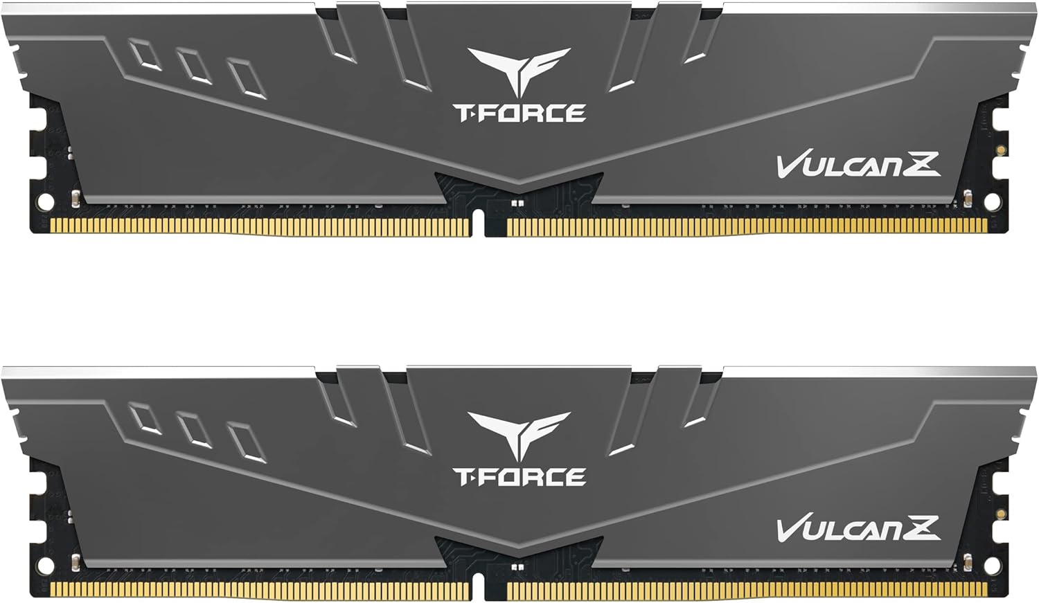 TEAMGROUP T-Force Vulcan Z DDR4 16GB Kit (2x8GB) 3200MHz (PC4-25600) CL16 Desktop Memory Module Ram (Gray) - TLZGD416G3200HC16CDC01