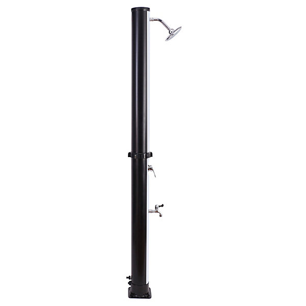 Douche solaire MOOREA noire et argent 18L - HAPPY GARDEN