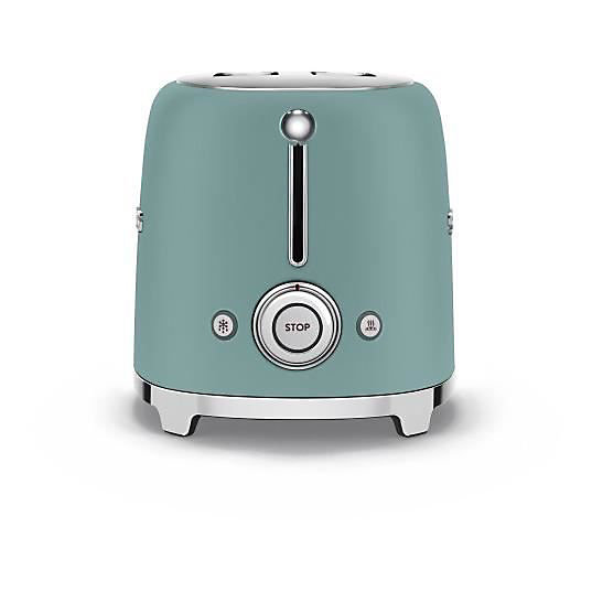 Grille-pain - SMEG - TSF01EGMEU - 2 fentes extra larges - 950 Watts - Vert émeraude