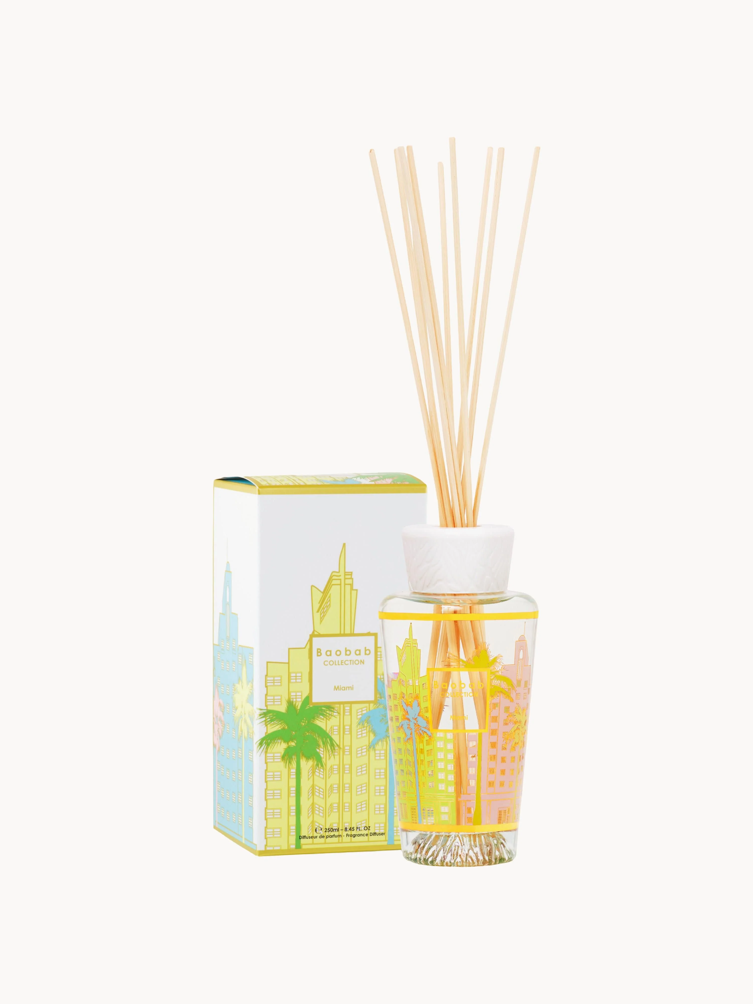 Handgefertigter Diffuser My First Baobab Miami (Salzblume, Strandkiefer & Zypresse), 250 ml
