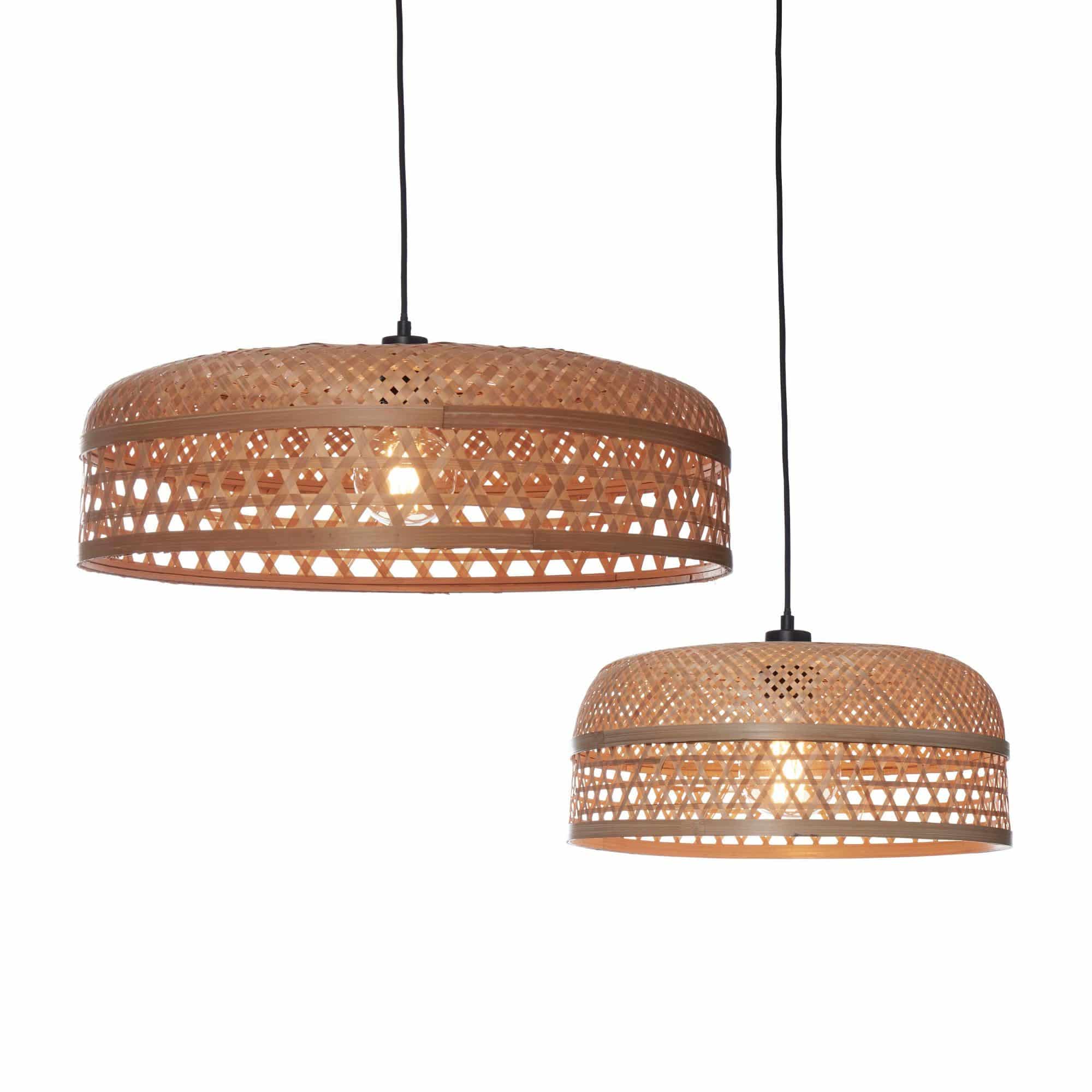GOOD&MOJO hanglamp Ubud - bruin - Ø40cm