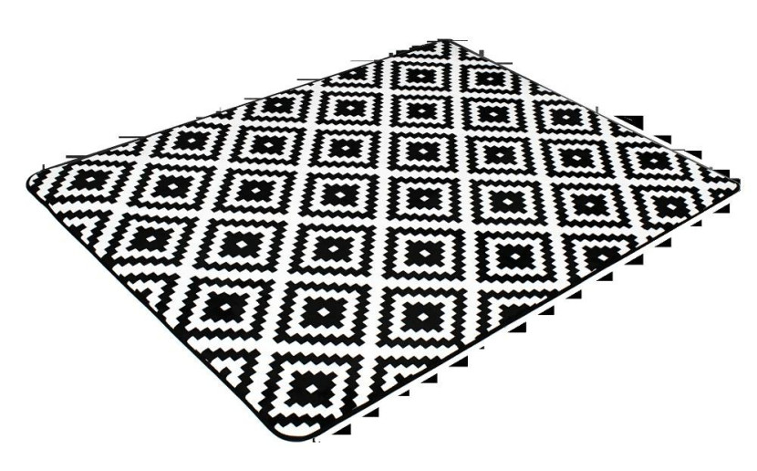 Dywan 120x160 Geometryczny czarny biały Home 2023