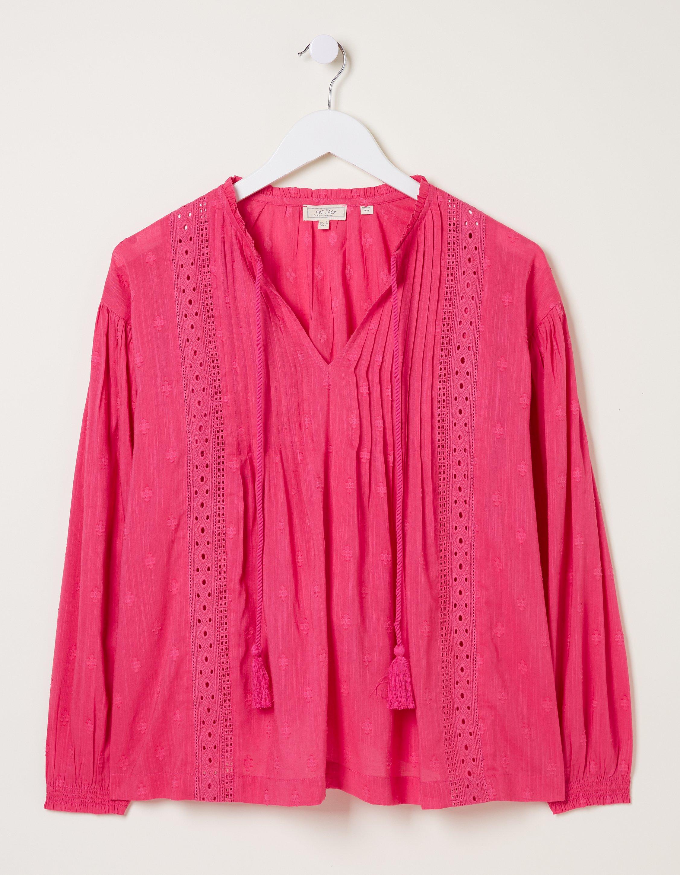 Freya Pink Lace Blouse