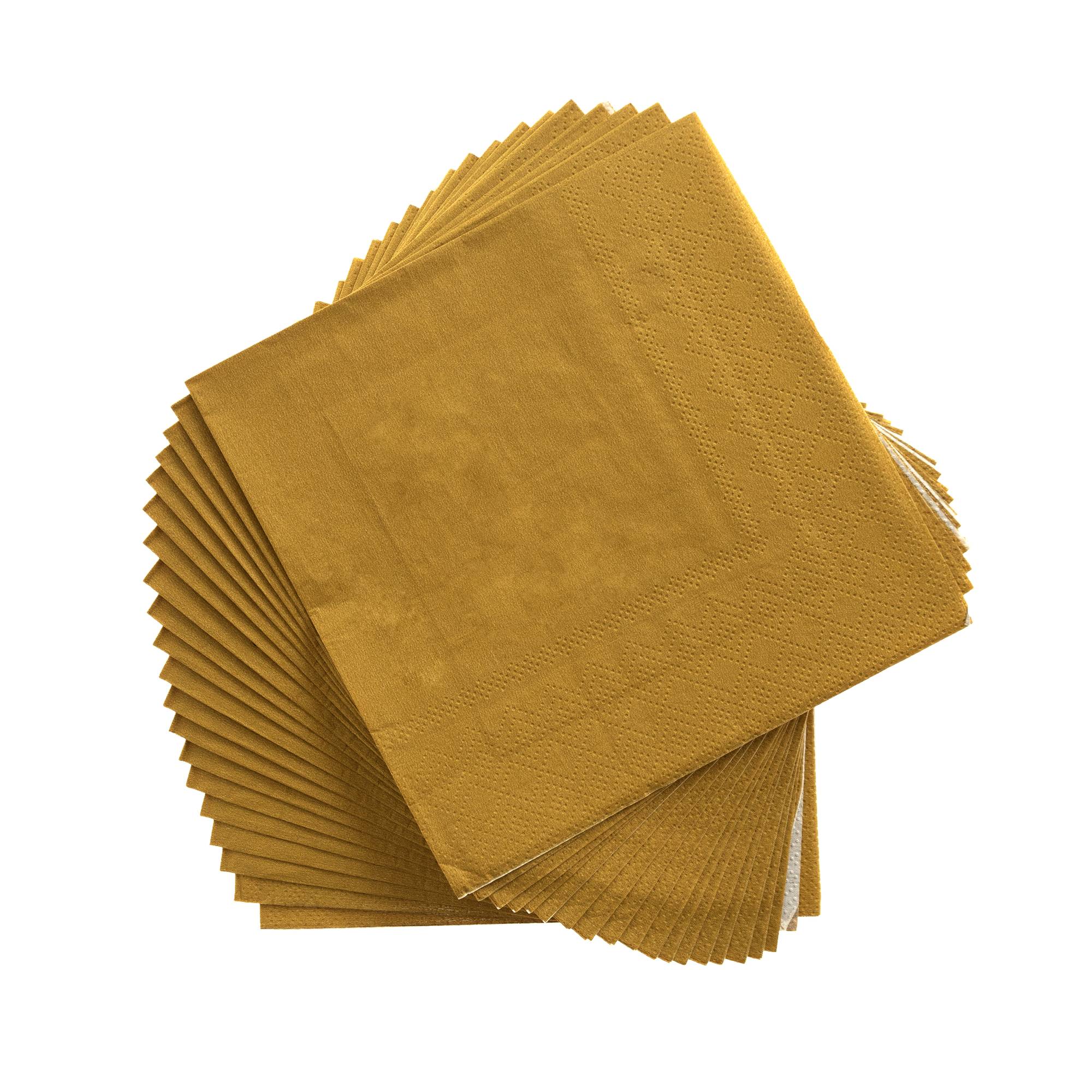 Gold Napkins 20 Pack
