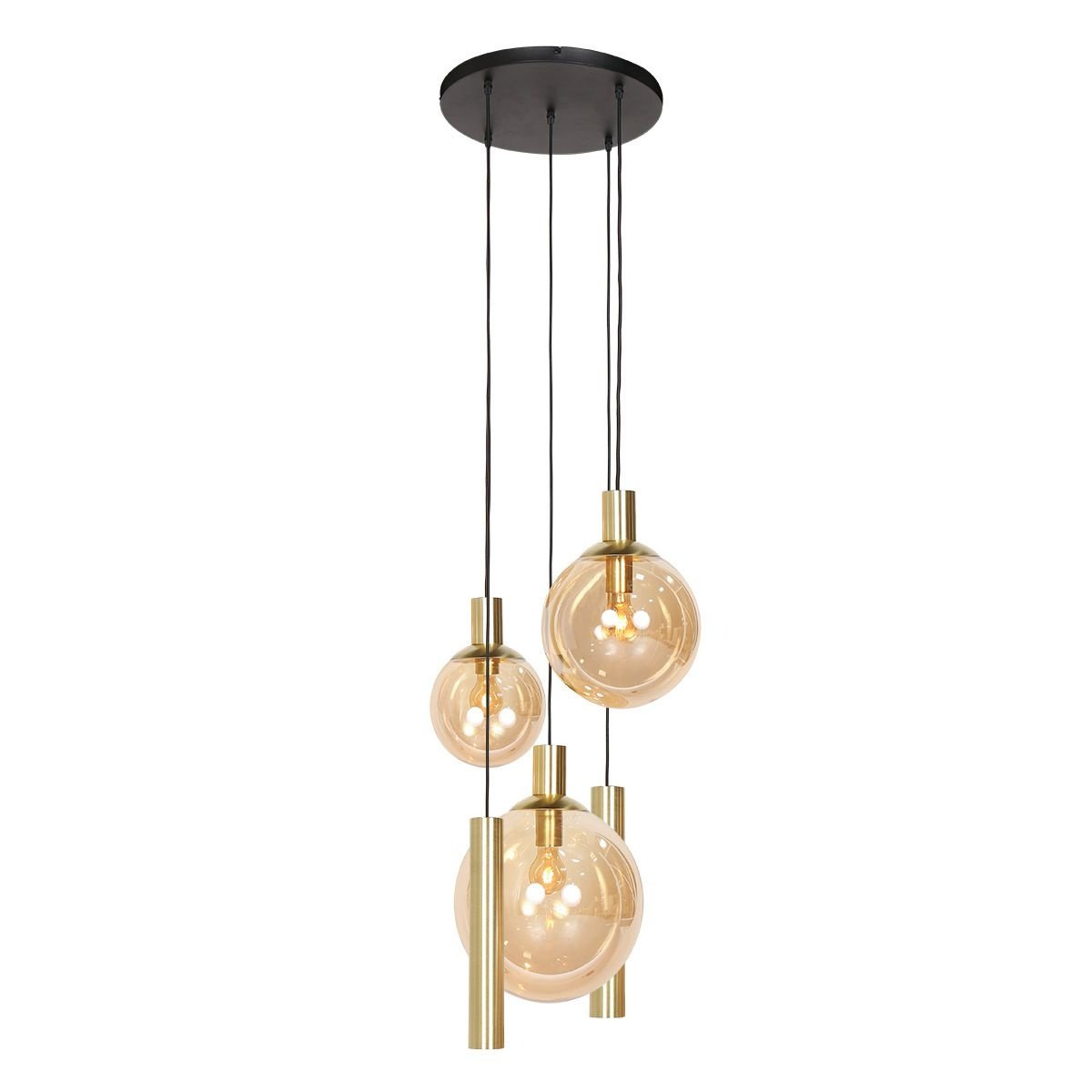 Steinhauer hanglamp bollique - 5 lichts - 60 x 350  cm - messing