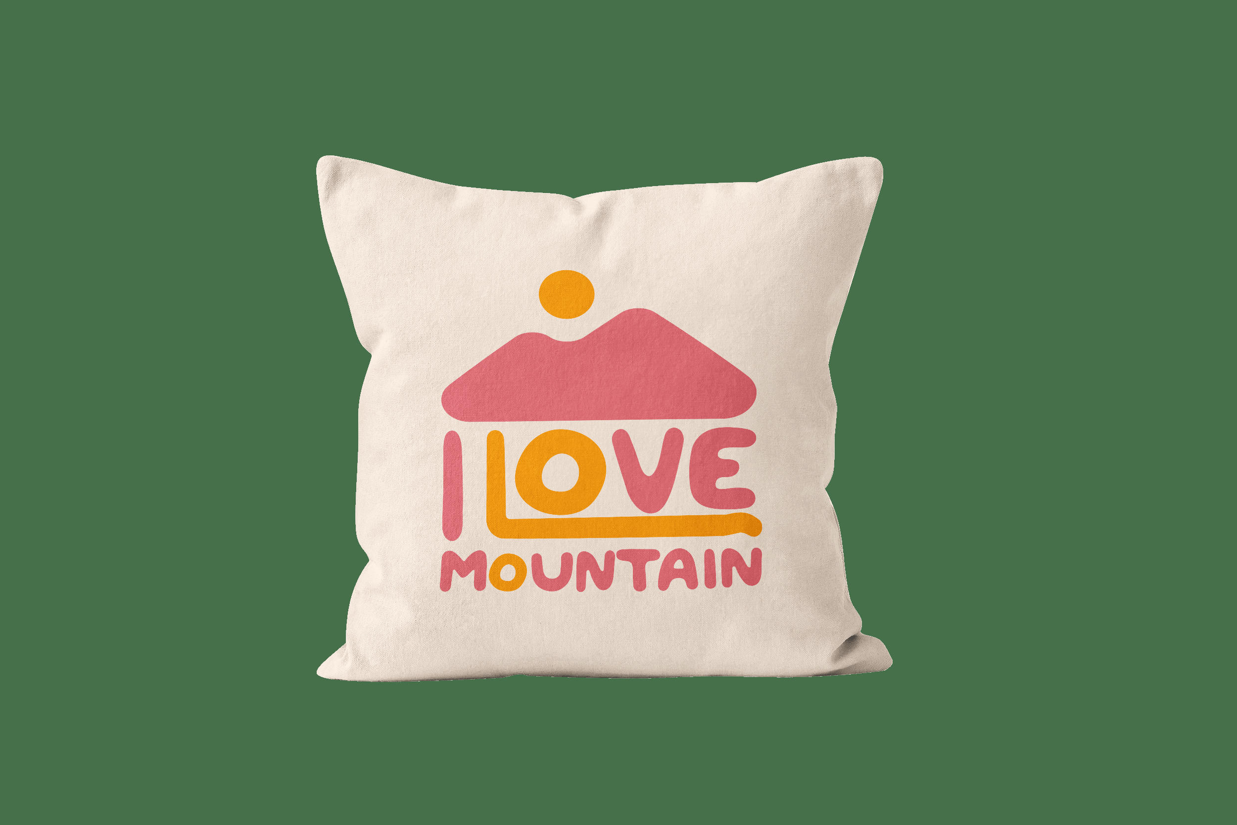 - Coussin dessin velours rose  60x60cm