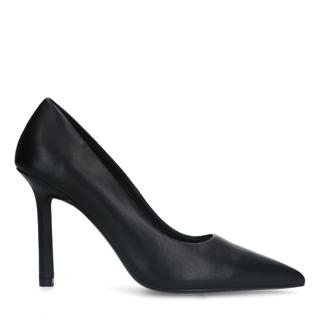 Zwart leren pumps