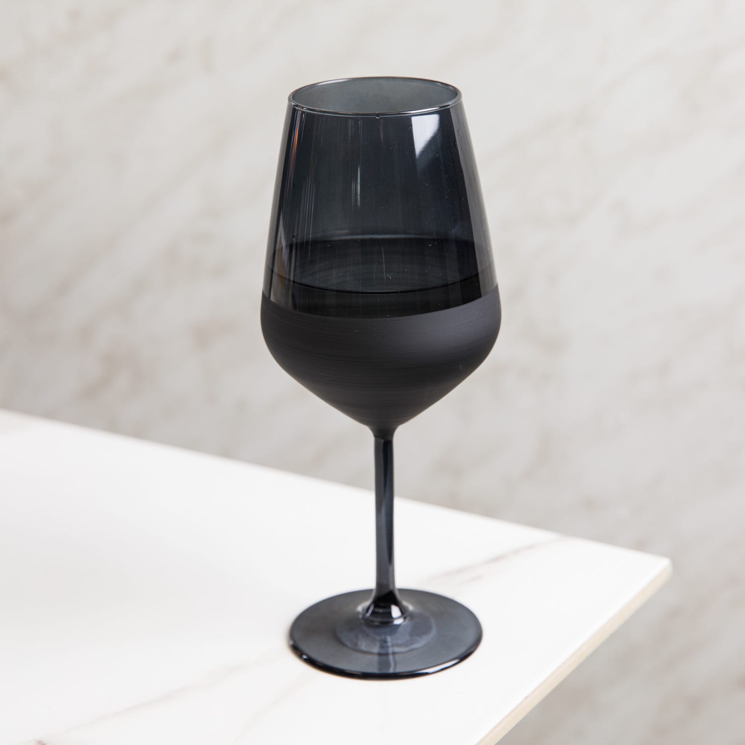 Calice vino 490 ml vetro nero sfumato Blaze