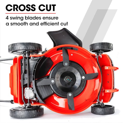NNEMB Petrol Lawn Mower 220cc 18 4 Stroke Self Propelled-780SX