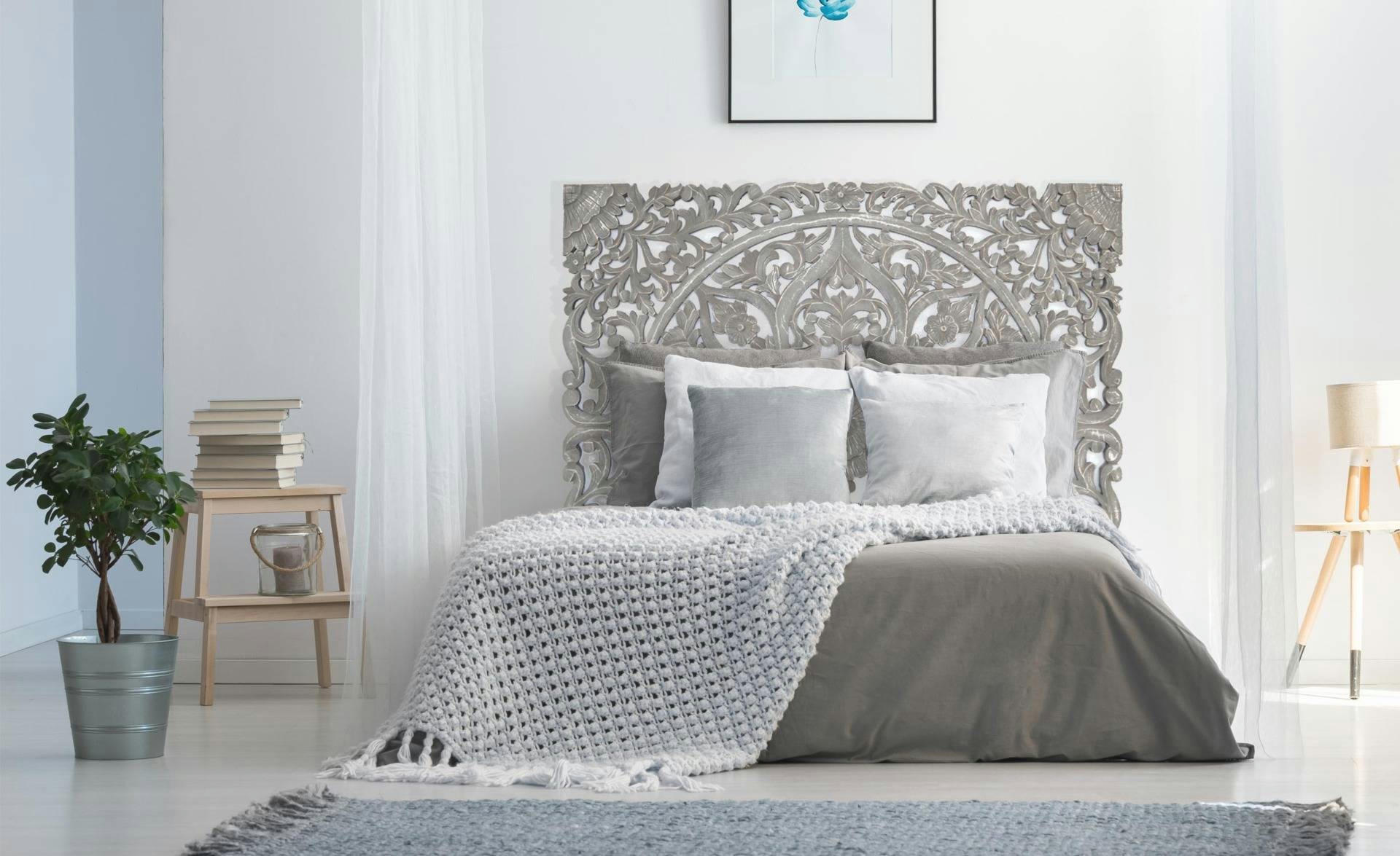 SERENA - Tête de lit 160cm bois gris