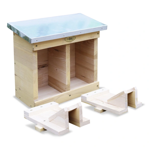Nistkasten, BxHxL: 27,5 x 25 x 16 cm, natur