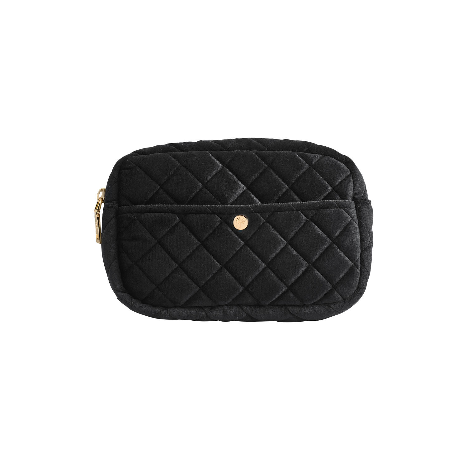 Toilettaske medium, black velvet