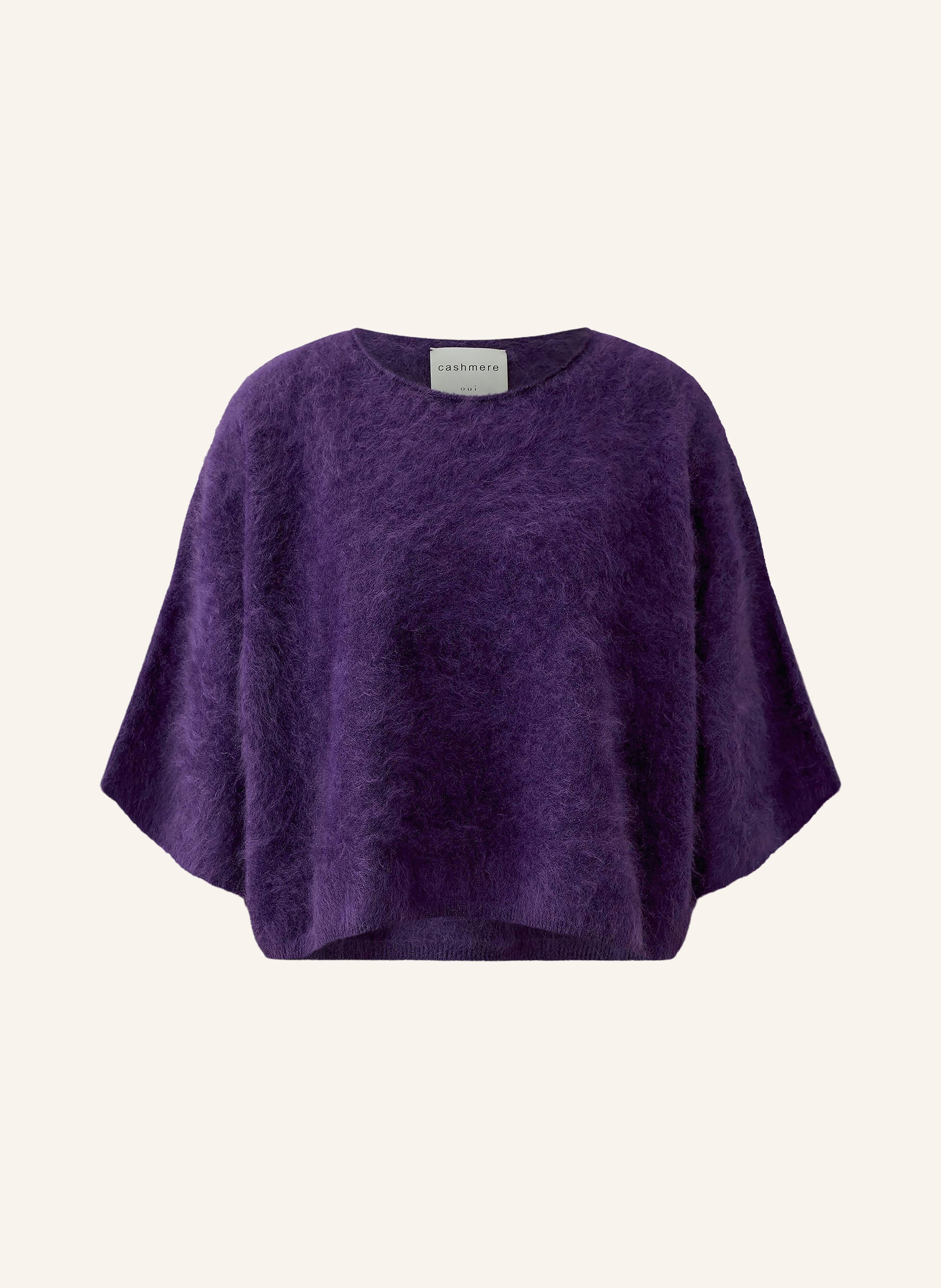 Oui Cashmere-Pullover mit 3/4-Arm
