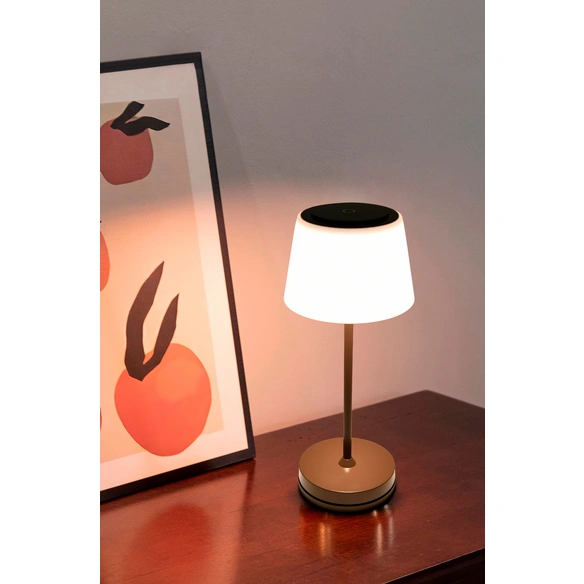 LED-Akkuleuchte »Tasjö«, 2,5 W, 200 lm, braun, H: 31 cm, Ladestation