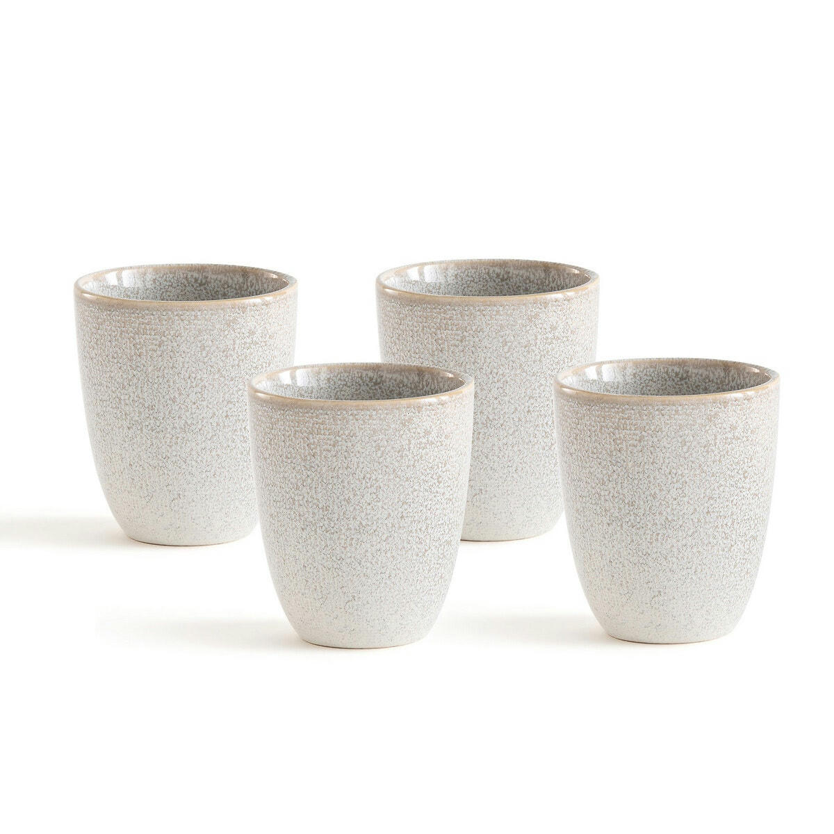 Lot de 4 tasses grès, Soul