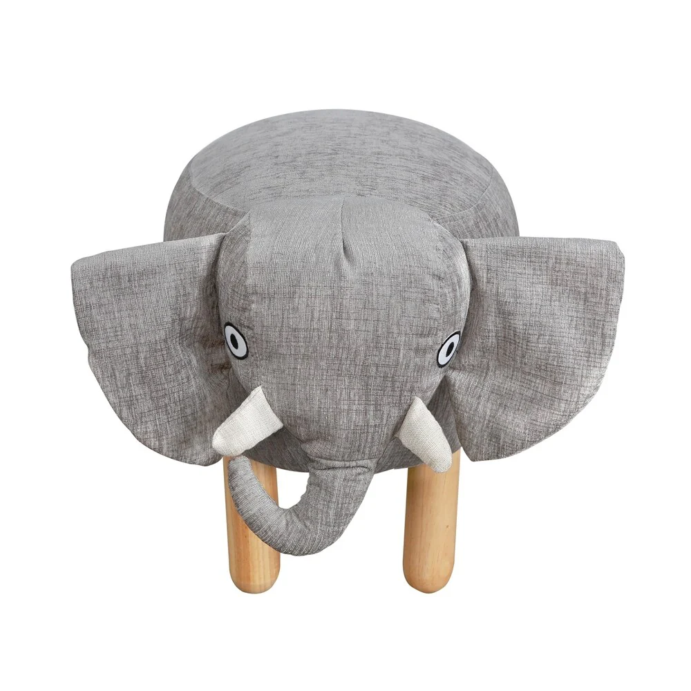 Heffy the Elephant Kids Stool Ottoman