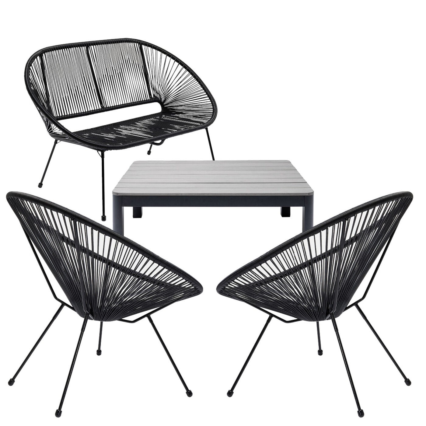 Kare Design Tuinmeubilair Acapulco Happy Day grijs