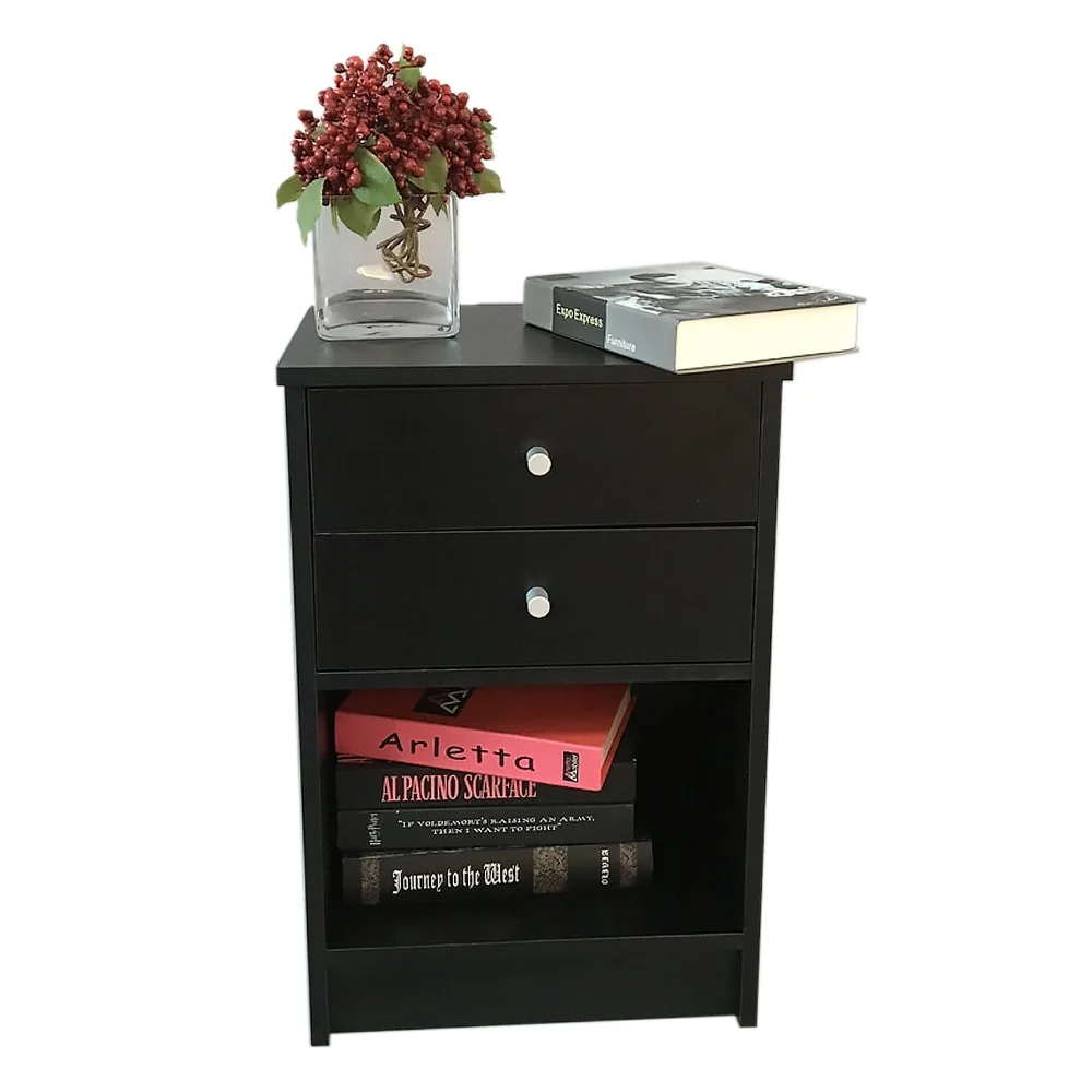 Round Handle NightStand with One Drawer