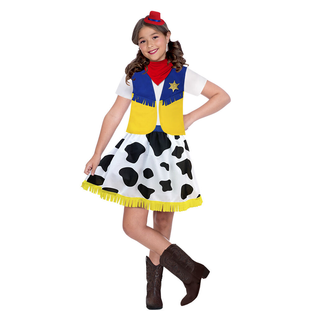Deguiz'box enfant Cow Girl jaune rouge bleu 4/6 ans