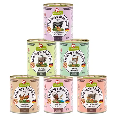 GranataPet Liebling's meal time mix pack 6 x 800 g