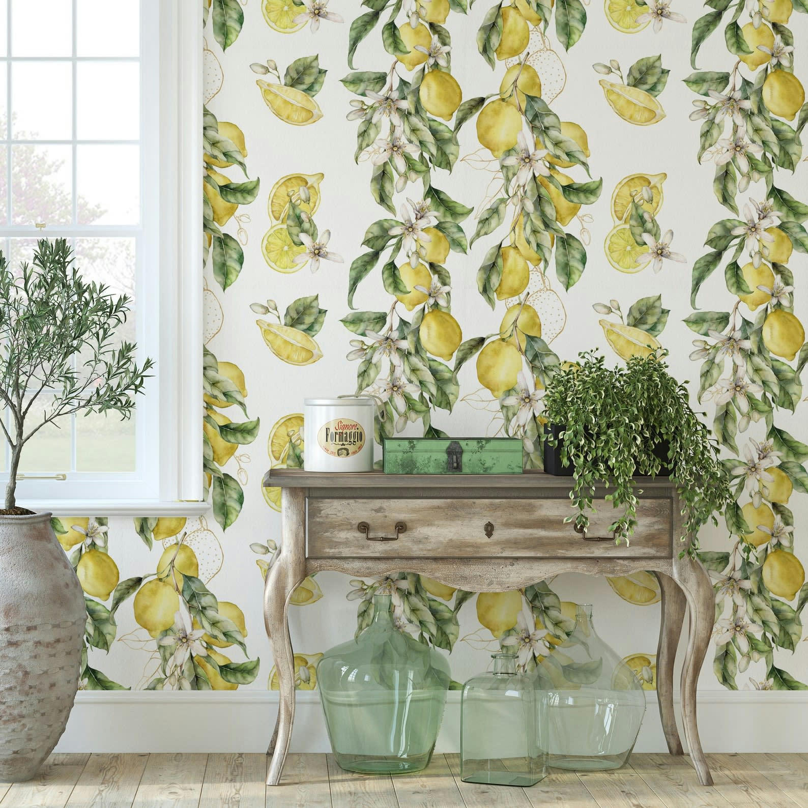 NATURA - Papier Peint Citrons 250x200 cm