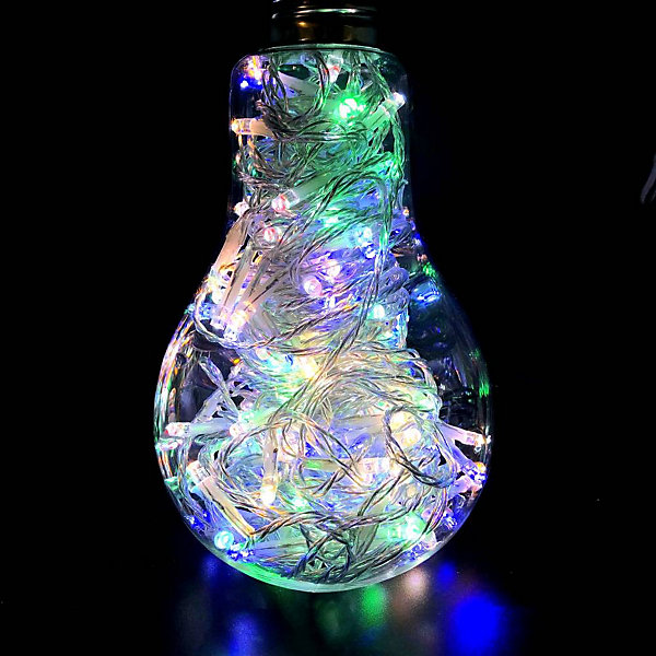 Guirlande lumineuse à LED multicolores 10 mètres Translucide