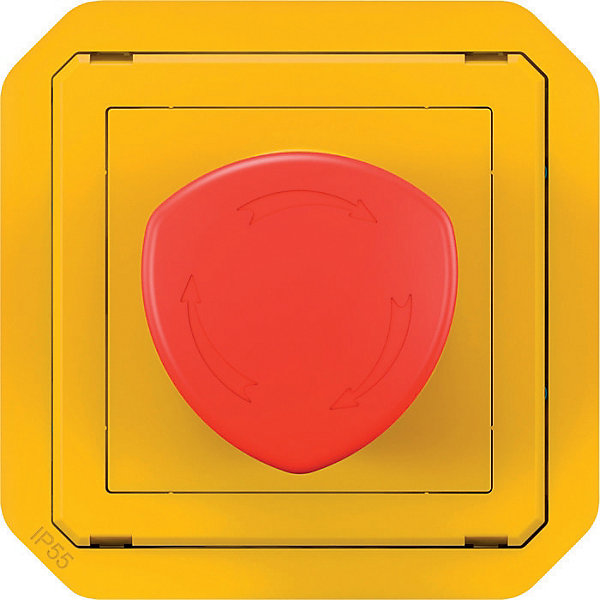 Coup de poing d'urgence - Plexo - LEGRAND - 1/4 tour