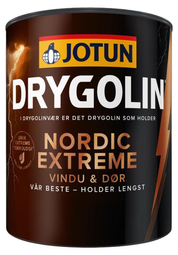 MALING JOTUN DRYGOLIN NORDIC EXTREME TREBESKYTTELSE VINDU OG DØR HVIT 680ML